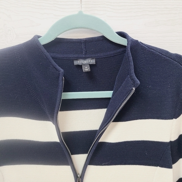 Talbots zip Knit Jacket - Picture 2 of 7